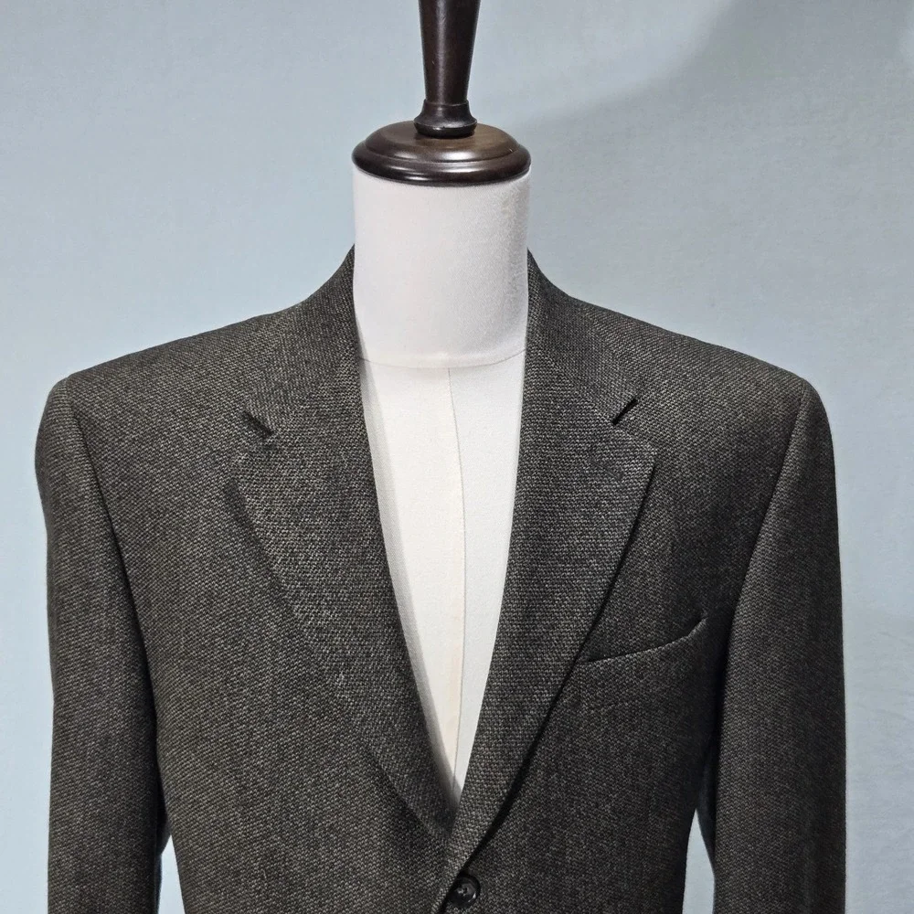 Ralph Lauren Black Label Blazer Olive Brown‎ Jacket Sport Coat Mens Size 43Long